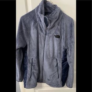 North Face Women’s  fleece Osito Jacket size Large navy EUC